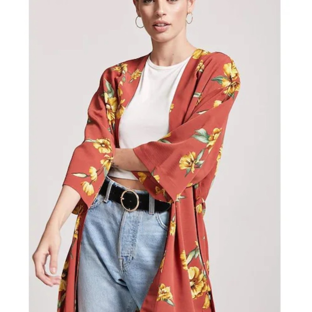 Forever 21 Rust Cardigan Size Small